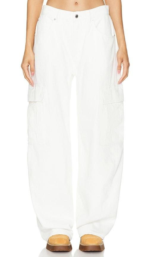 Alexander Wang Oversized Rounded Cargo in White by ALEXANDER WANG