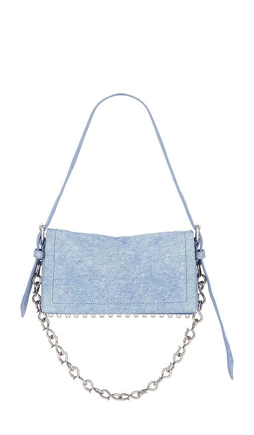 Alexander Wang Ricco Crushed Slim Flap Bag in Blue by ALEXANDER WANG