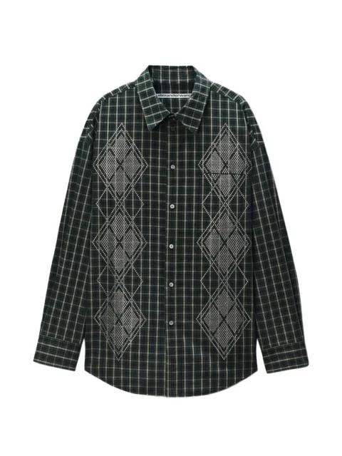 Argyle oversized shirt by ALEXANDER WANG