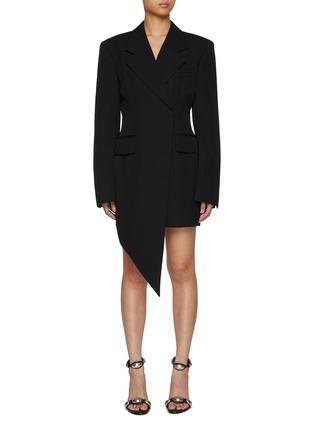 Asymmetric Single Breasted Blazer Wool Mini Dress by ALEXANDER WANG