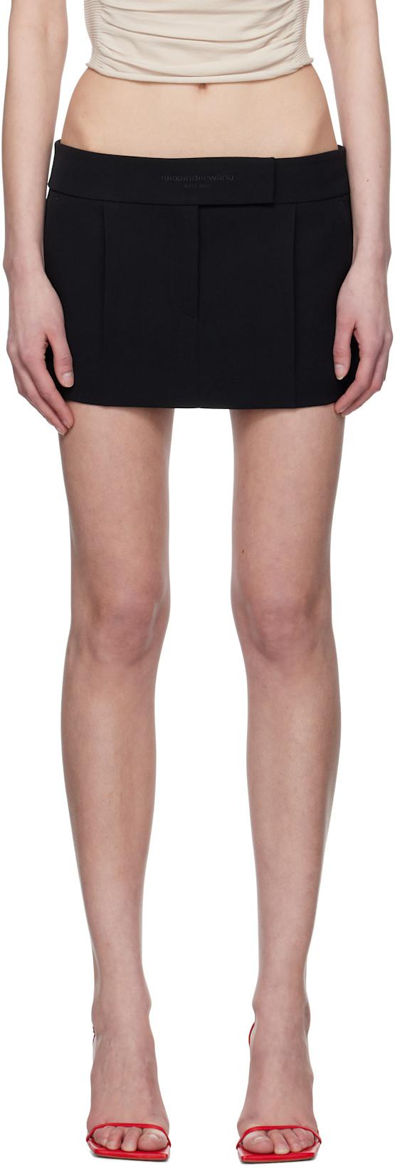Black Tailored Mini Skort by ALEXANDER WANG