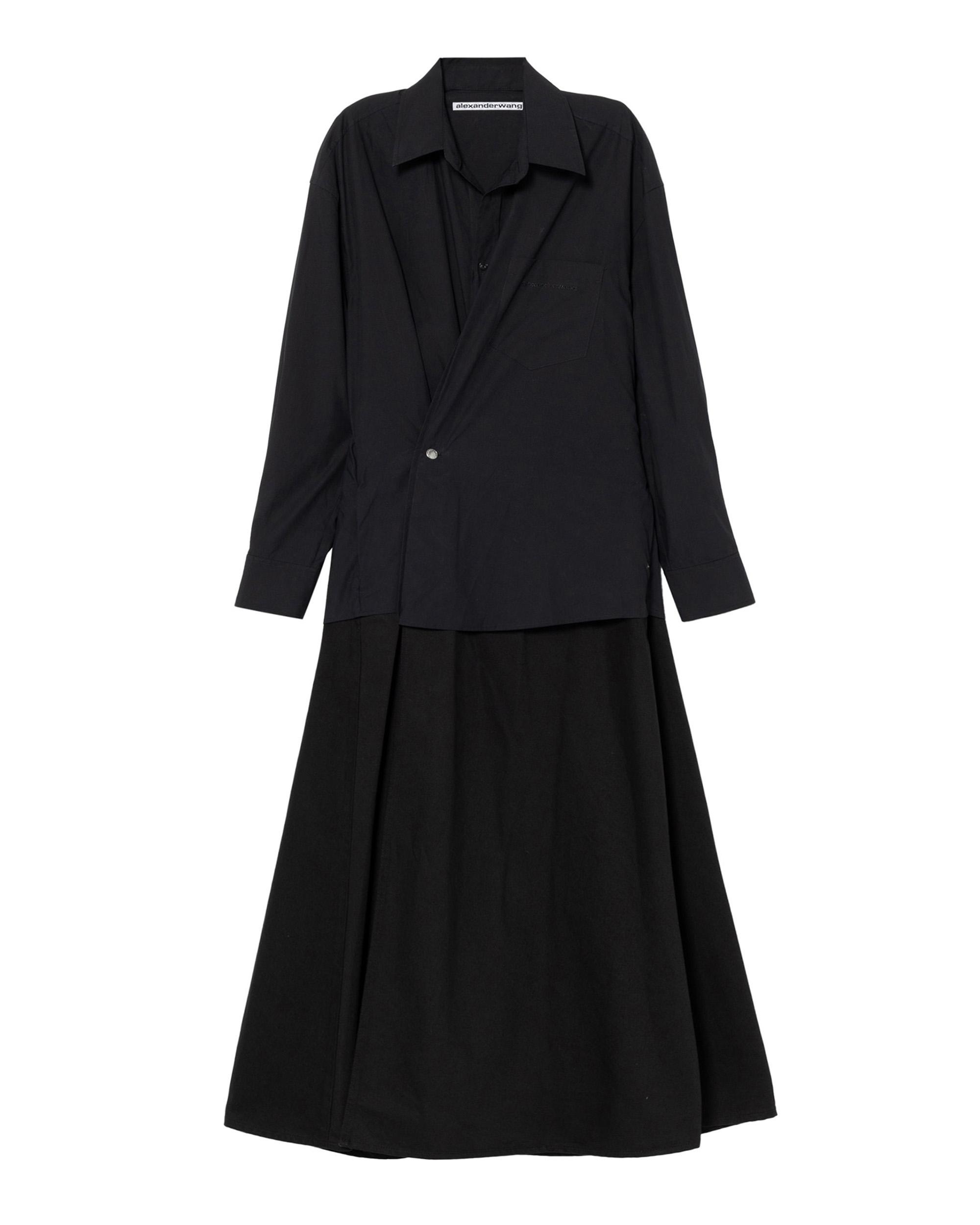 Collared organic-cotton midi dress by ALEXANDER WANG
