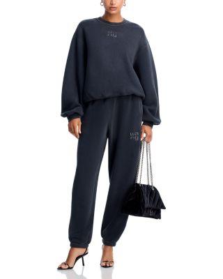 Crewneck Embellished Logo Sweatshirt & Sweatpants by ALEXANDER WANG