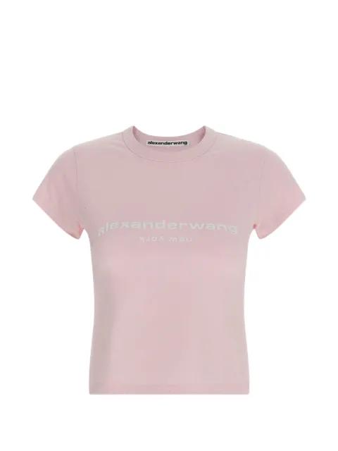 Crystal Logo Cotton Baby Tee by ALEXANDER WANG