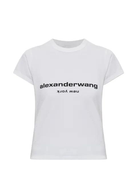Crystal Logo Cotton Baby Tee by ALEXANDER WANG