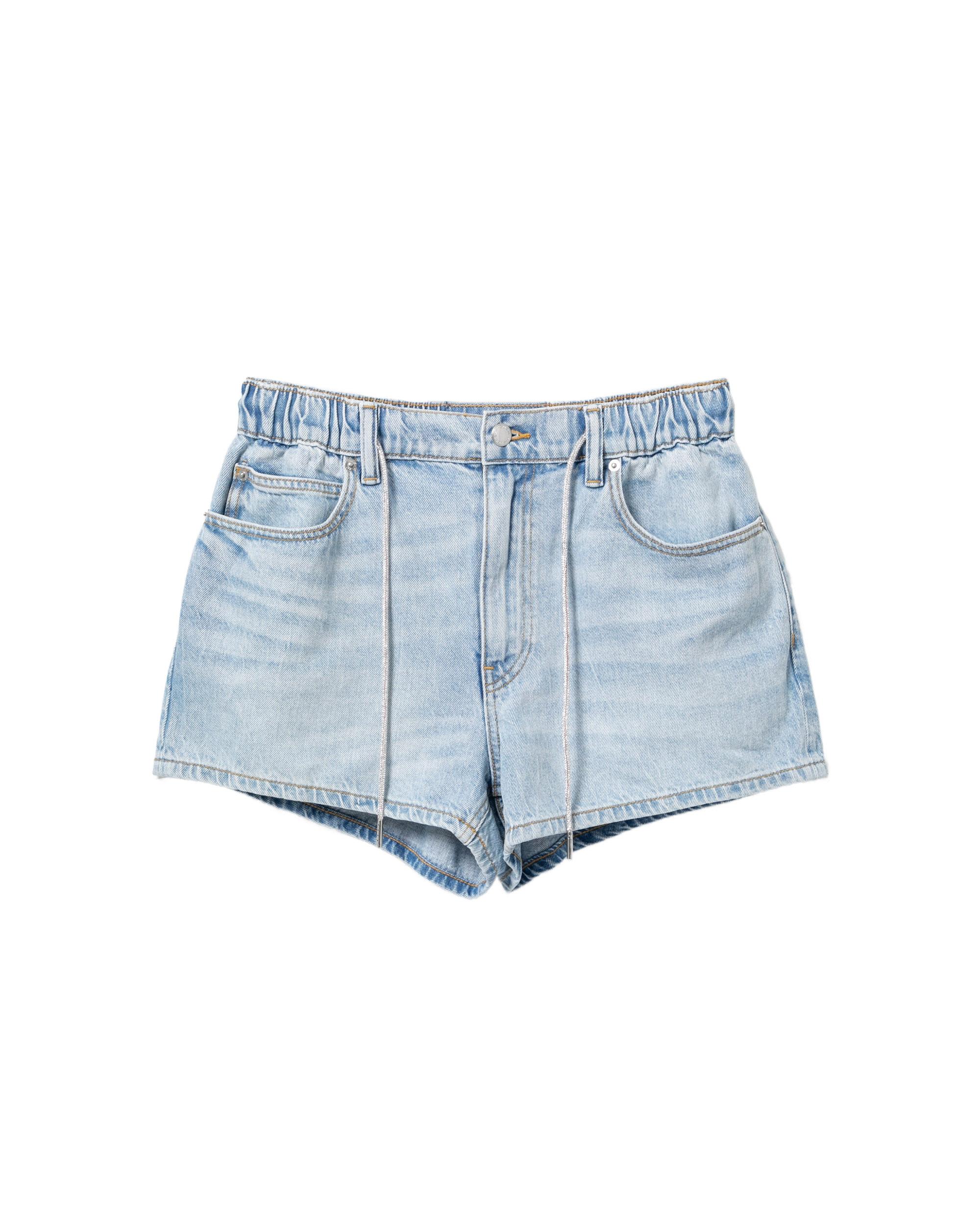Crystal drawcord shorts by ALEXANDER WANG