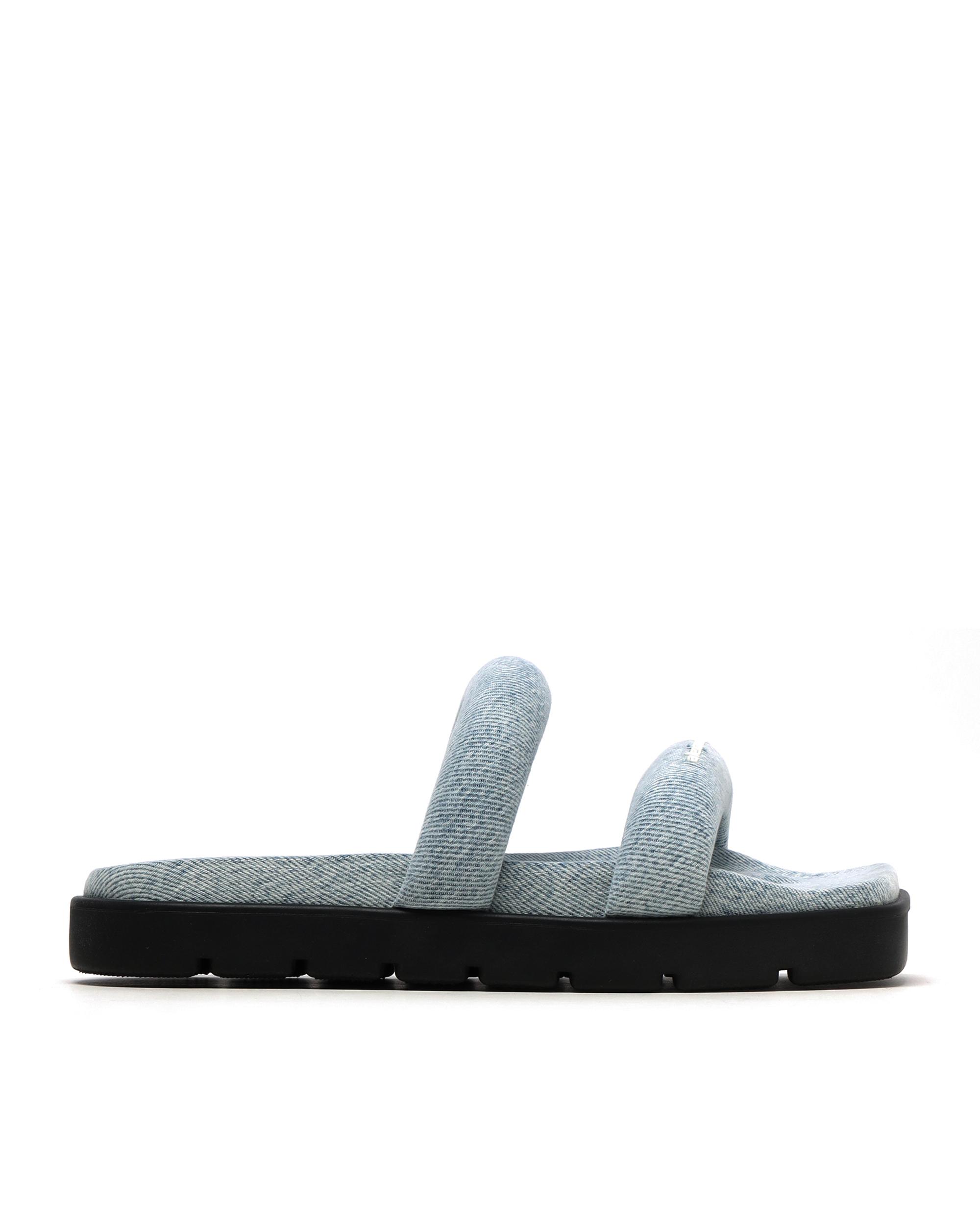 Denim flatform sandals by ALEXANDER WANG