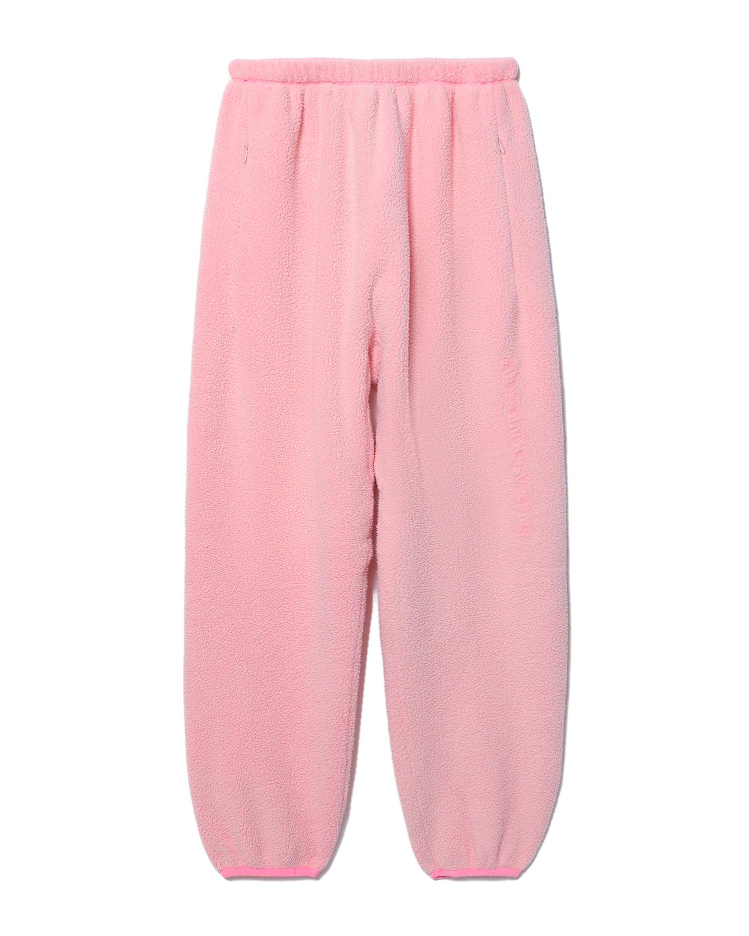 Embossed logo teddy fleece sweatpants by ALEXANDER WANG