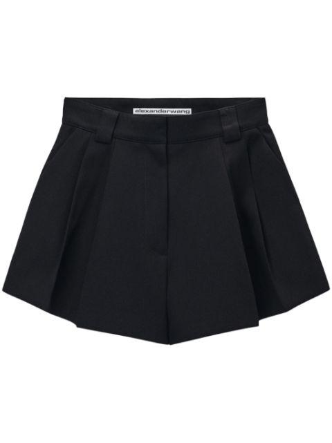 FLARED SHORT WITH DOUBLE PLEAT FRONT by ALEXANDER WANG