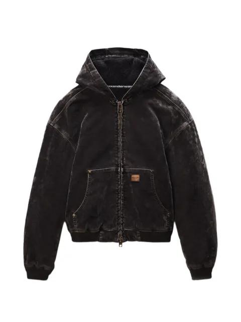 Flocked oversized denim jacket by ALEXANDER WANG