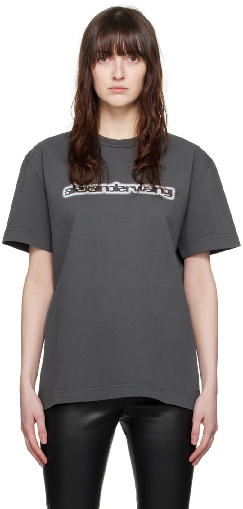 Gray Printed T-Shirt by ALEXANDER WANG