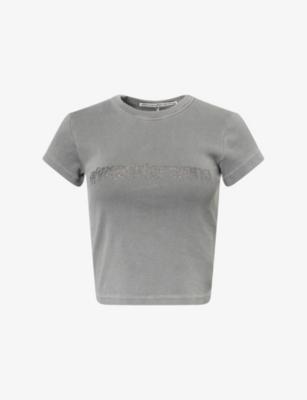 Hotfix Short-Sleeves Cotton-Jersey T-Shirt by ALEXANDER WANG