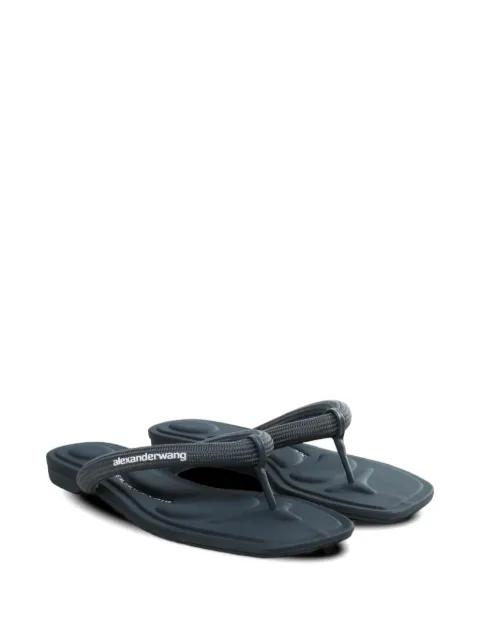 Jenna logo-print thong-strap by ALEXANDER WANG