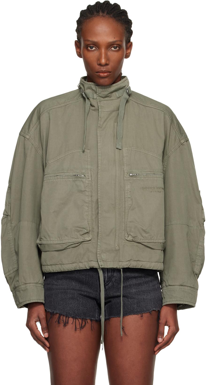 Khaki Articulated Cargo Jacket by ALEXANDER WANG