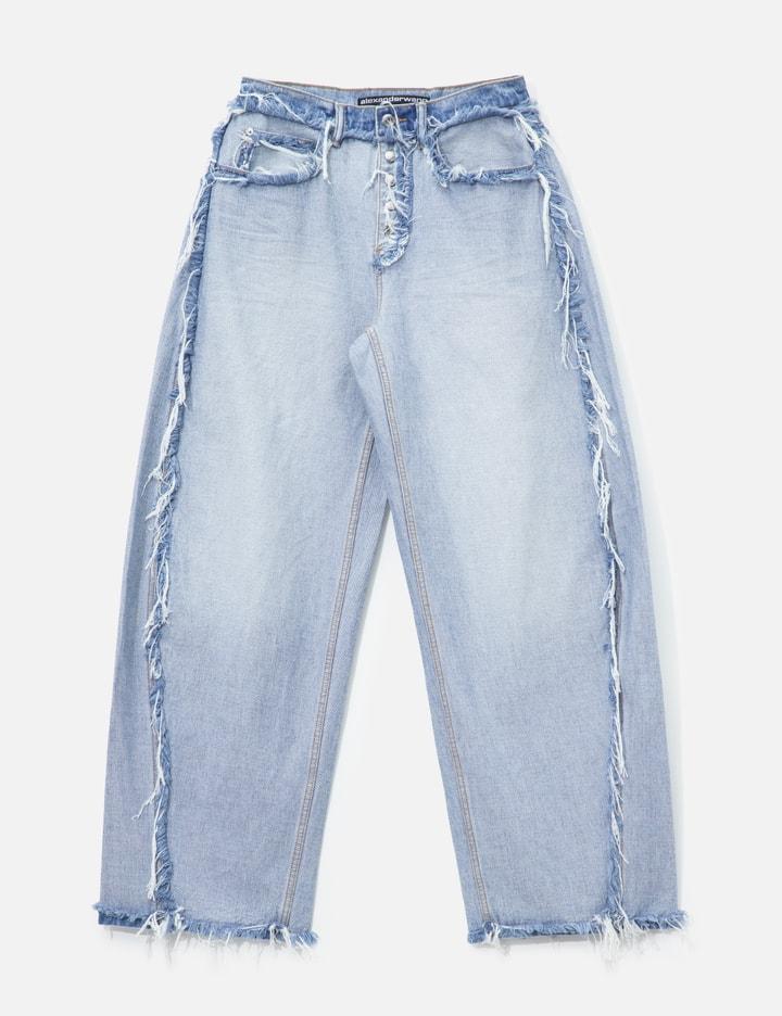 Mid-Rise Inverted Blow Up Jean With Embossed Logo by ALEXANDER WANG