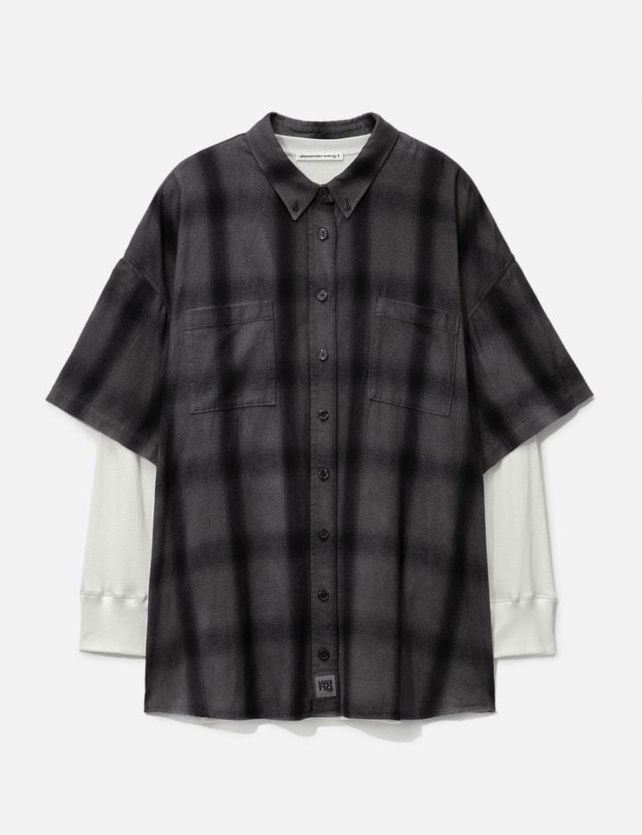 Pre-Styledhadow Plaidhirt by ALEXANDER WANG