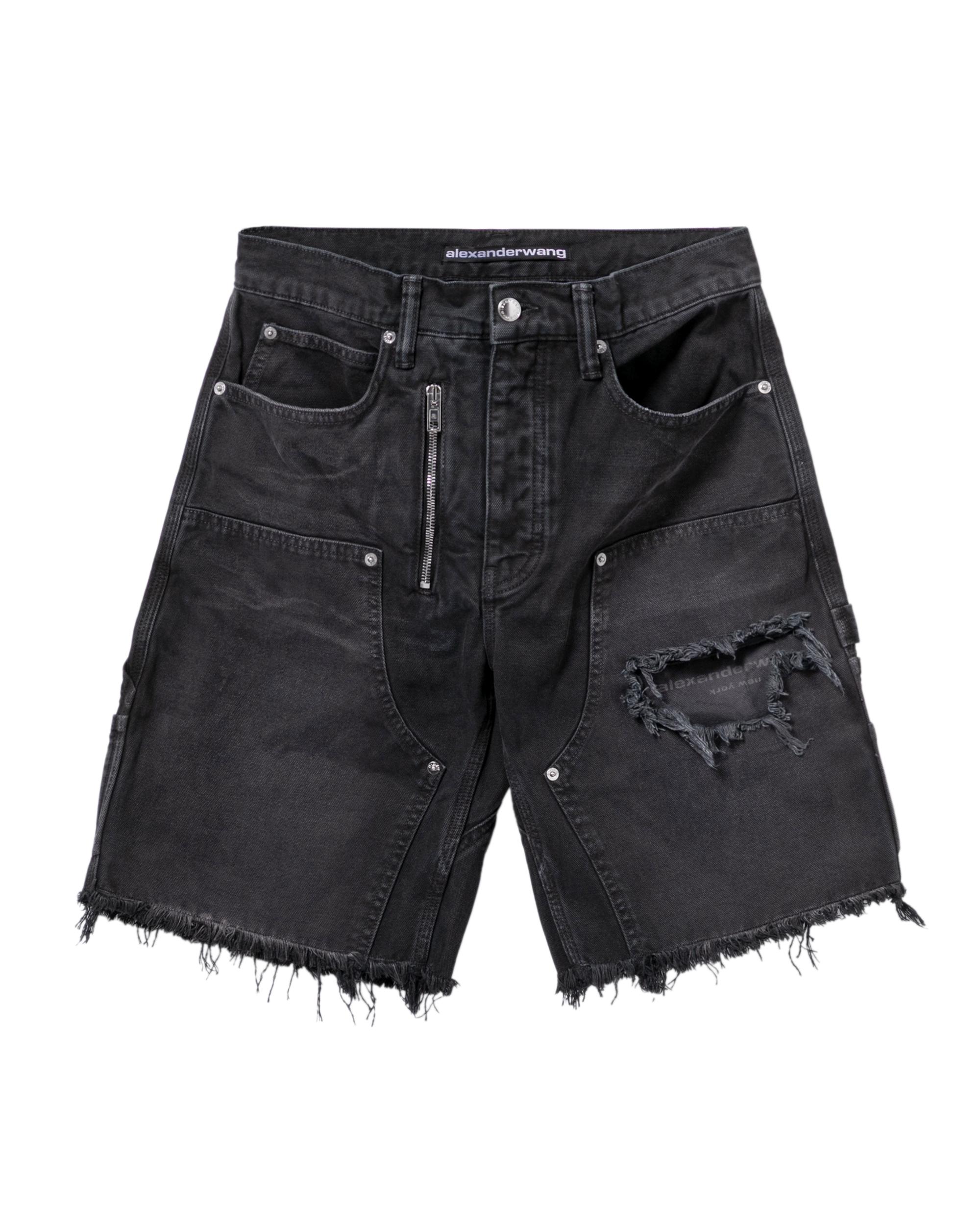Ripped denim shorts by ALEXANDER WANG