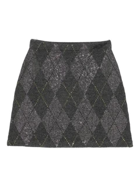 argyle-motif A-line mini skirt by ALEXANDER WANG