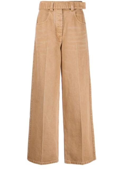 belted wide-leg jeans by ALEXANDER WANG