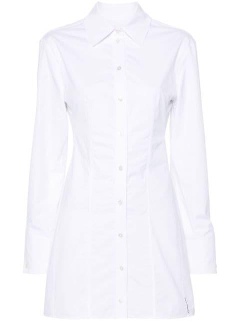 boned shirt-style mini dress by ALEXANDER WANG