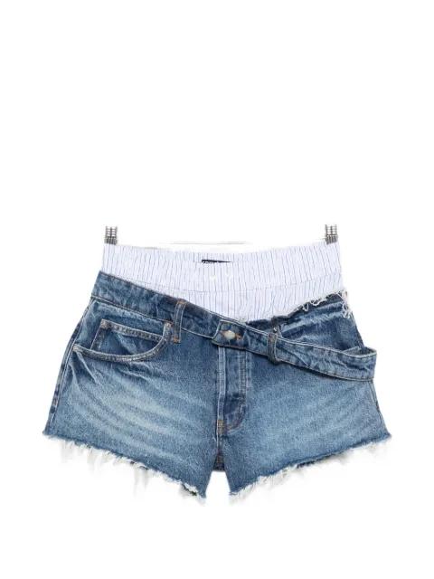 boxer-waistband denim shorts by ALEXANDER WANG