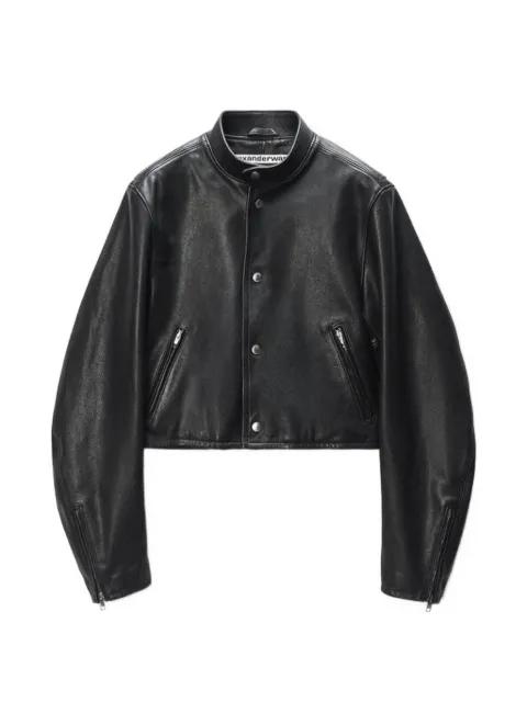 buttoned leather jacket by ALEXANDER WANG