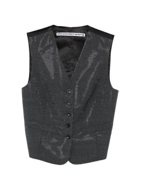 buttoned v-neck top by ALEXANDER WANG