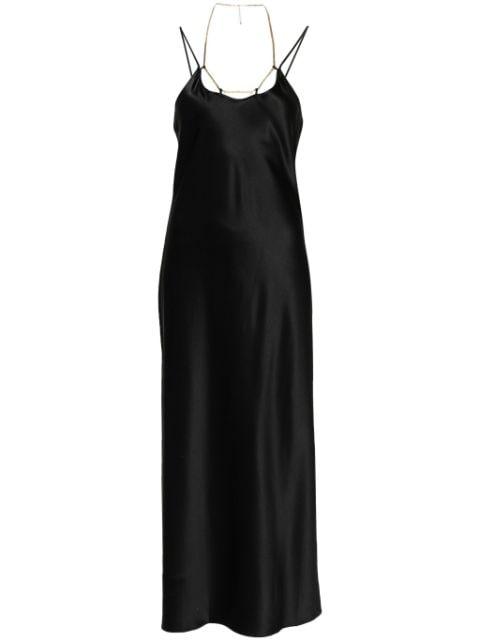 chain-strap silk midi dress by ALEXANDER WANG
