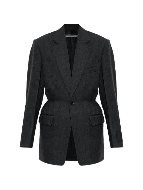 cinched-waist wool-twill blazer by ALEXANDER WANG