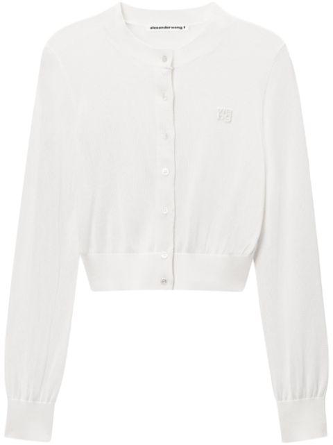 cropped crew neck cardigan by ALEXANDER WANG