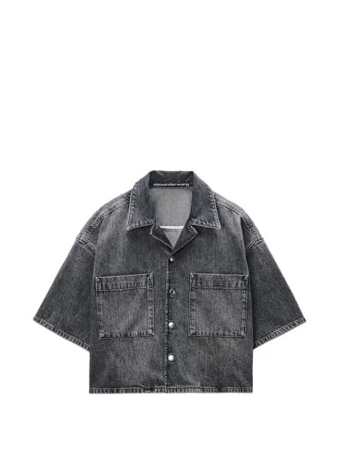 cropped short-sleeve cotton shirt by ALEXANDER WANG