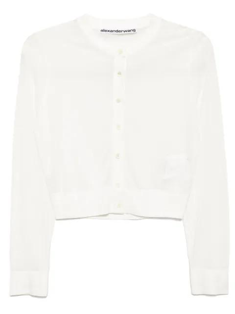crystal-embellished cropped top by ALEXANDER WANG