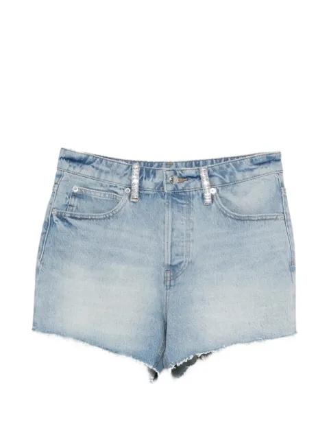crystal-embellished frayed shorts by ALEXANDER WANG