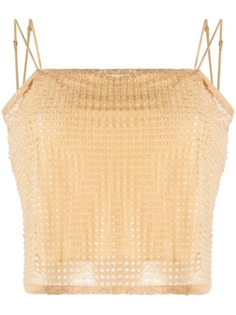 crystal-embellished top by ALEXANDER WANG