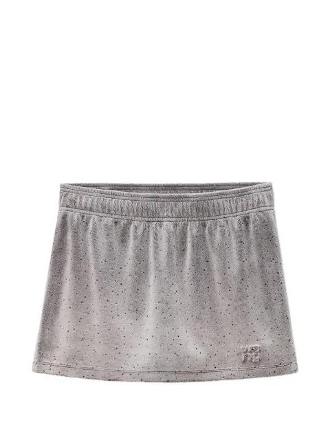 crystal-embellished velour skort by ALEXANDER WANG