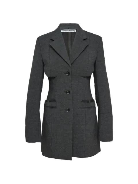 cut-out single-breasted blazer by ALEXANDER WANG