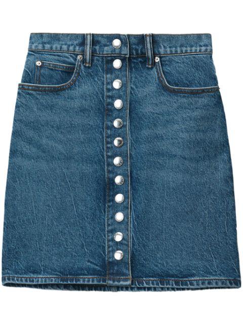 denim mini skirt by ALEXANDER WANG