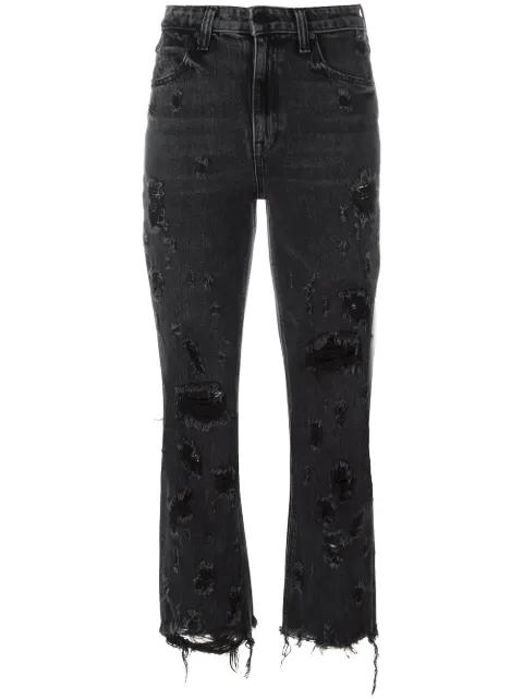 distressed cropped jeans by ALEXANDER WANG