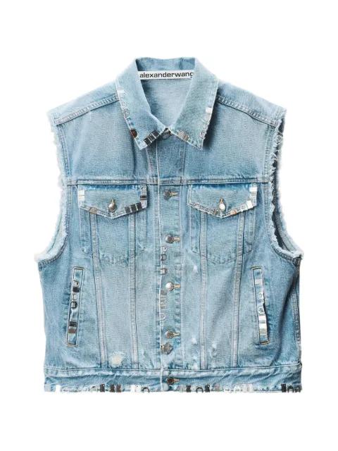 distressed oversized vest by ALEXANDER WANG