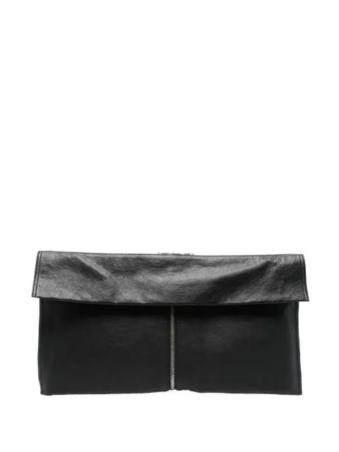 double-zip leather clutch by ALEXANDER WANG