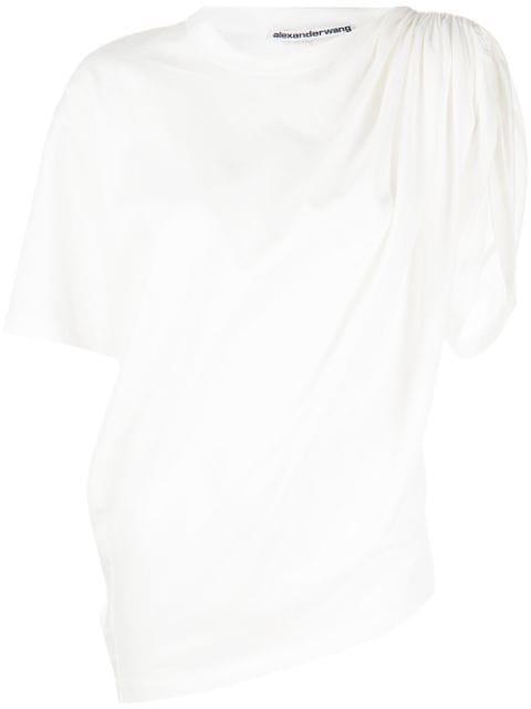 drape-detail short-sleeve T-shirt by ALEXANDER WANG