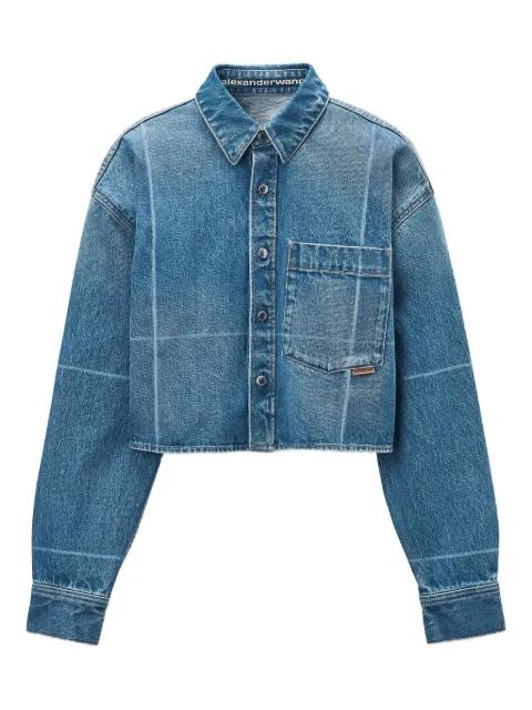 faded-fold-line shirt by ALEXANDER WANG