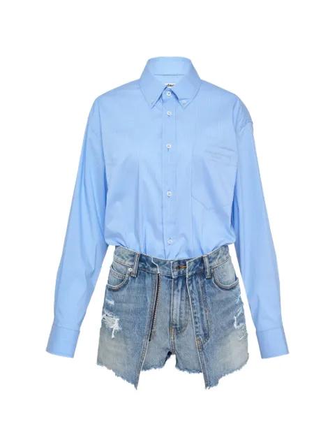 frayed button-down romper by ALEXANDER WANG