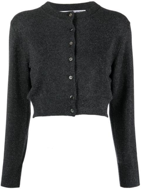 high-shine cropped cardigan by ALEXANDER WANG