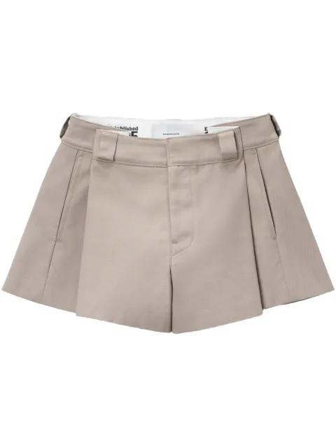 high-waisted pleated shorts by ALEXANDER WANG