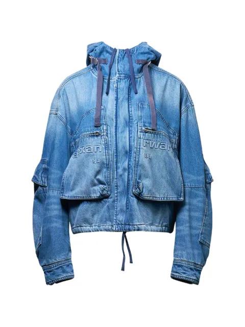 hoodied denim jacket by ALEXANDER WANG