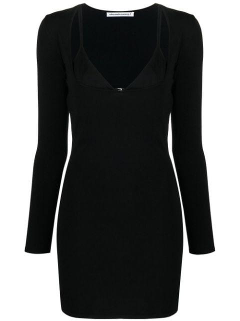 layered-neckline detail dress by ALEXANDER WANG