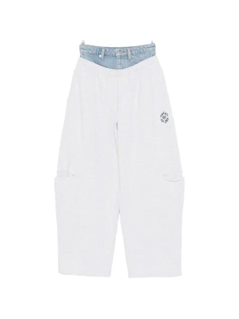 layered-waistband slash-detail track pants by ALEXANDER WANG