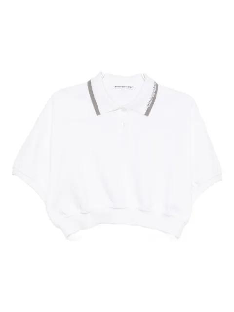 logo-collar polo shirt by ALEXANDER WANG
