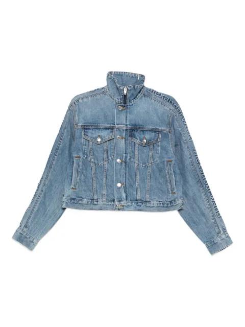 logo-embossed denim jacket by ALEXANDER WANG